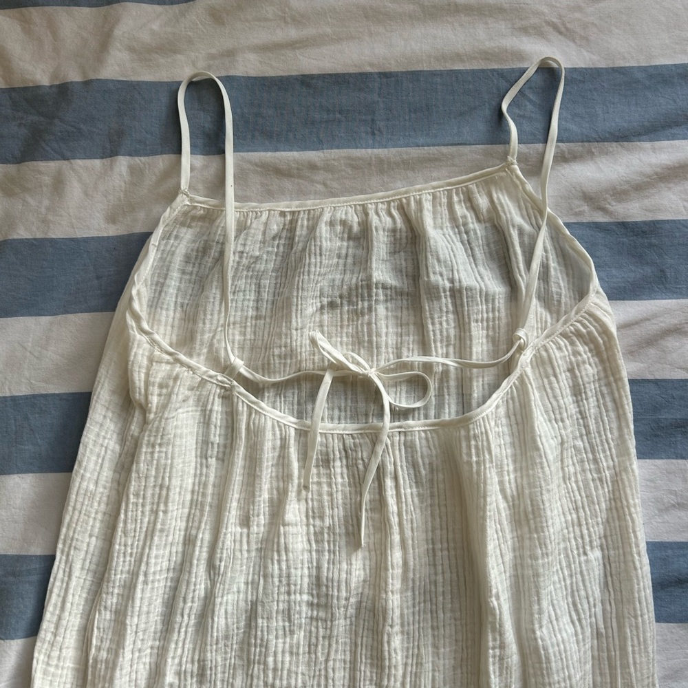 Divided Cream Dress/Coverup